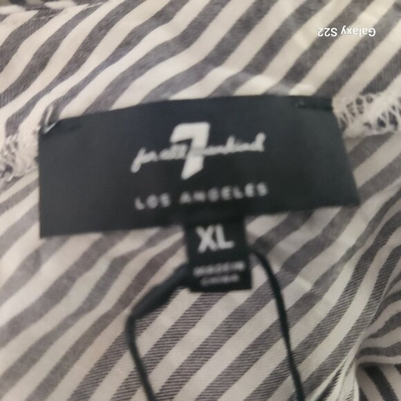 7 For All Mankind Striped Gray Dress - Picture 10 of 12